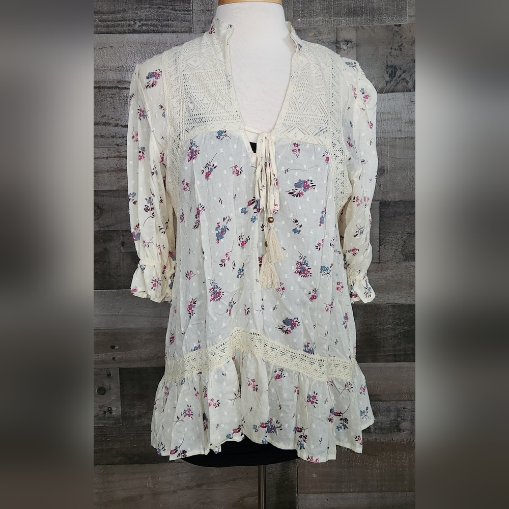 Cottagecore Floral Tunic